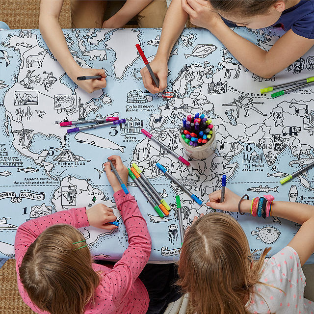 World Map tablecloth